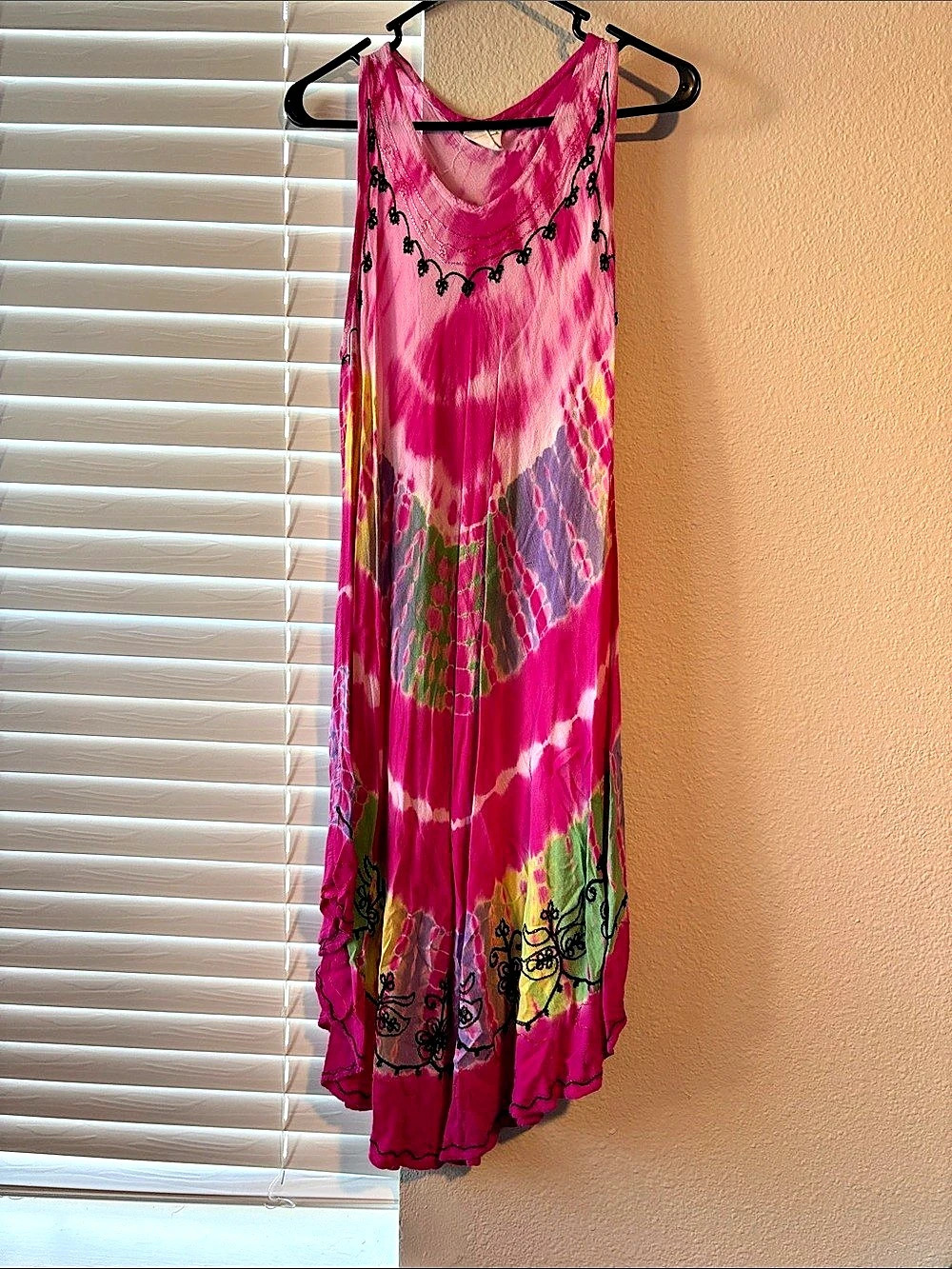 Cruise Maxi Tie-Dye Dress in Pink & Purple